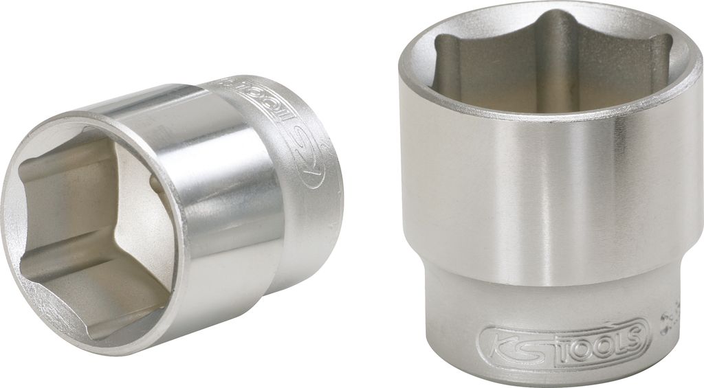 KS TOOLS DIN 3124 Stecknuss 21,0mm 6-Kant mit FlankTraction-Profil und Innenvierkant - Optimal für H KS TOOLS DIN 3124 Stecknuss 21,0mm 6-Kant mit FlankTraction-Profil und Innenvierkant - Optimal für H