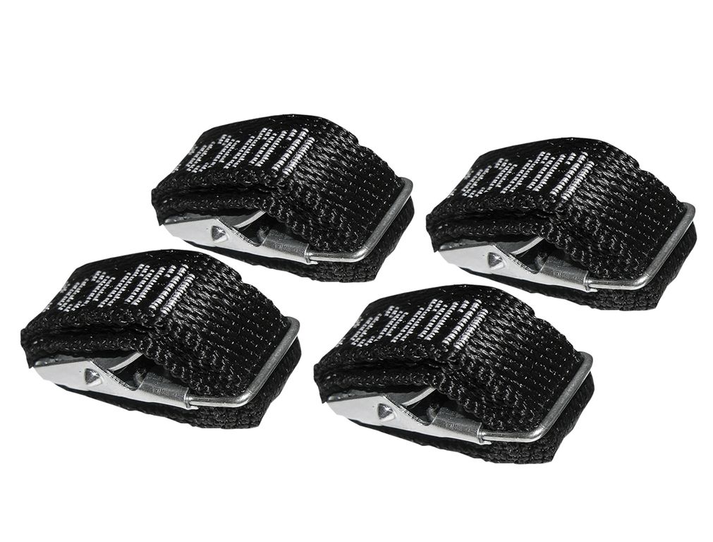 Extra lange EUFAB Textilspanngurte (4er-Set), ideal für Fahrradträger Extra lange EUFAB Textilspanngurte (4er-Set), ideal für Fahrradträger