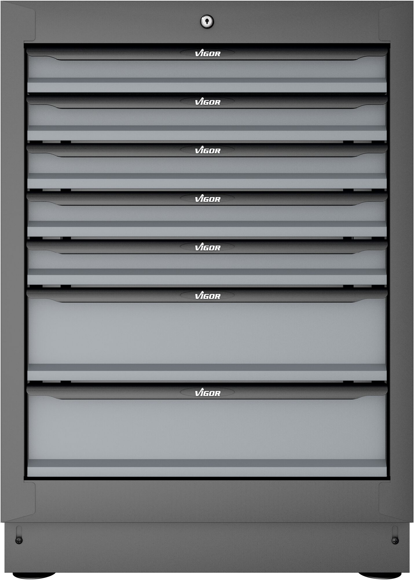 Schubladenunterschrank Weiß 500x676x994mm