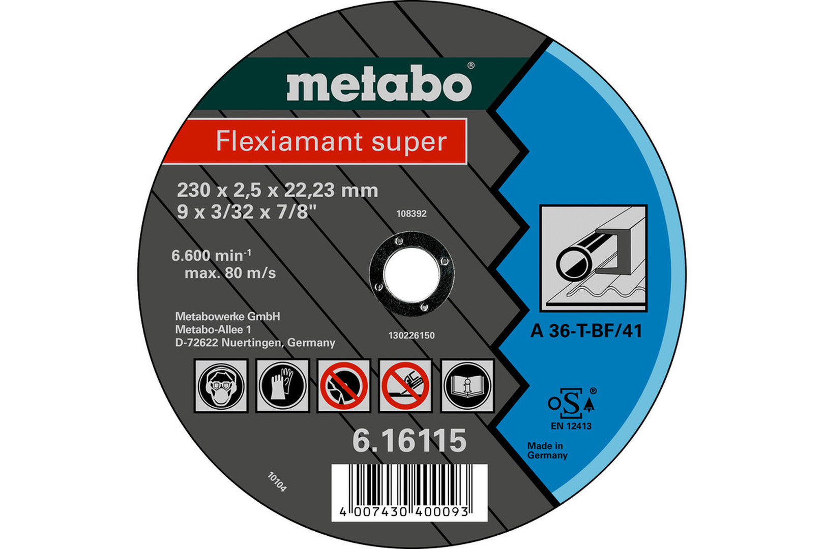 METABO Hochleistungs-Trennscheibe 115mm für Metall & Holz METABO Hochleistungs-Trennscheibe 115mm für Metall & Holz