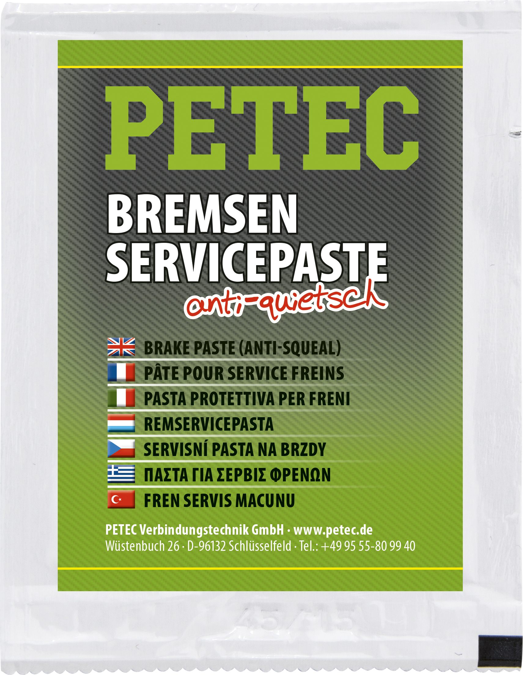 Bremsen-Service-Paste 5g, Langzeitschutz, Silikonfrei, Temperaturbeständig, 35ml Bremsen-Service-Paste 5g, Langzeitschutz, Silikonfrei, Temperaturbeständig, 35ml
