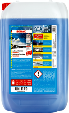 SONAX AntiFrost & KlarSicht Konzentrat 25L - Scheibenwaschanlagen-Frostschutz mit Citrusduft SONAX AntiFrost & KlarSicht Konzentrat 25L - Scheibenwaschanlagen-Frostschutz mit Citrusduft
