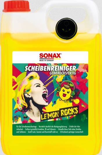 SONAX Scheibenreiniger Lemon Rocks 5L Kanister - Klare Sicht SONAX Scheibenreiniger Lemon Rocks 5L Kanister - Klare Sicht