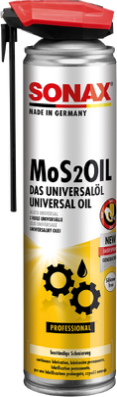 SONAX MoS2Oil EasySpray 400 ml - Vielseitiges Schmier- und Gleitmittel