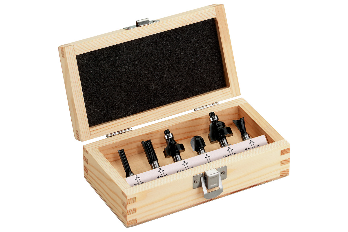 6-teiliges Fräsersortiment SP von METABO | Hochwertige Nutfräser-Set für präzise Arbeiten - Zubehör 6-teiliges Fräsersortiment SP von METABO | Hochwertige Nutfräser-Set für präzise Arbeiten - Zubehör