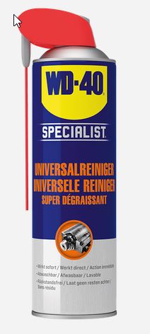WD-40 Universalreiniger 500ml - Entfernt Öl & Schmutz mit Smart Straw WD-40 Universalreiniger 500ml - Entfernt Öl & Schmutz mit Smart Straw