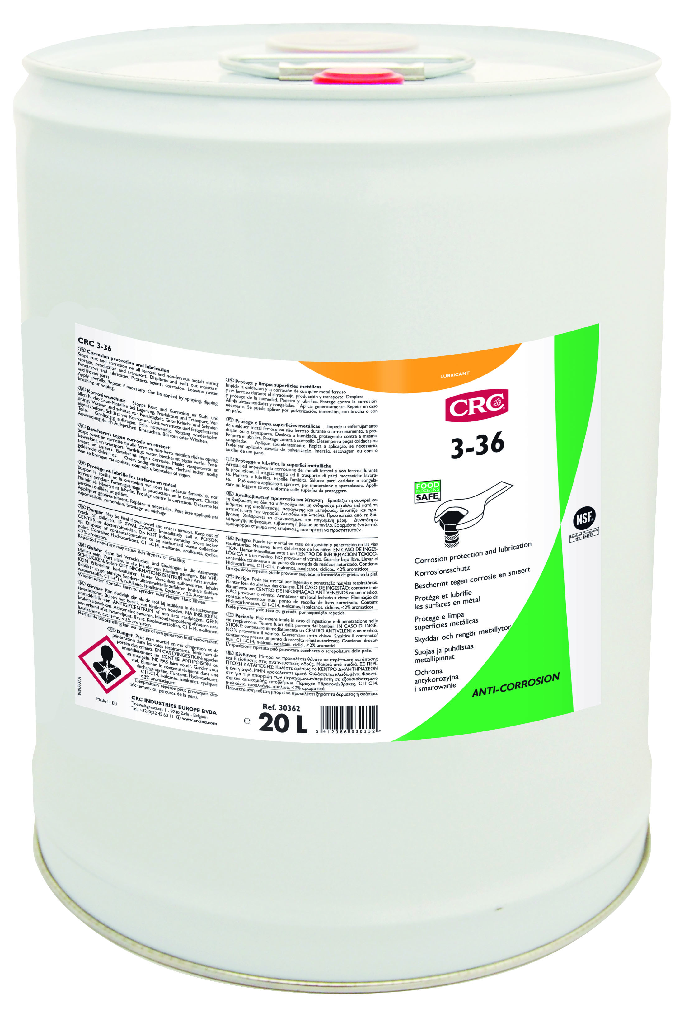 CRC 3-36 Korrosionsschutzöl 20L Fass für Metallpflege CRC 3-36 Korrosionsschutzöl 20L Fass für Metallpflege