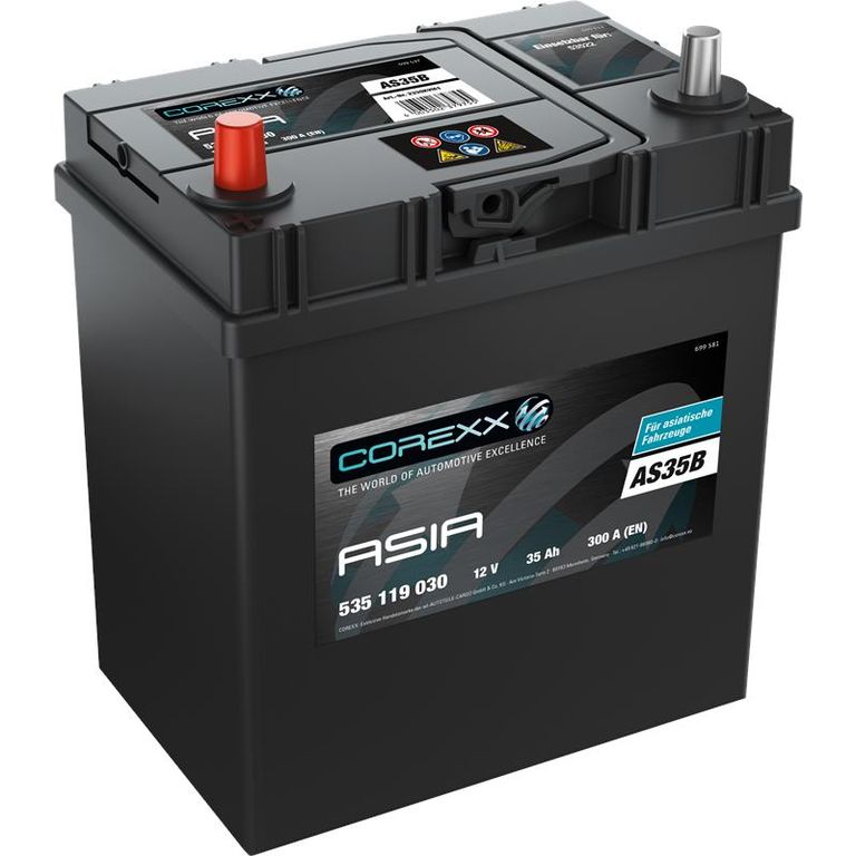 COREXX ASIA AS35B 12V 35AH Batterie – Zuverlässig und Stark COREXX ASIA AS35B 12V 35AH Batterie – Zuverlässig und Stark