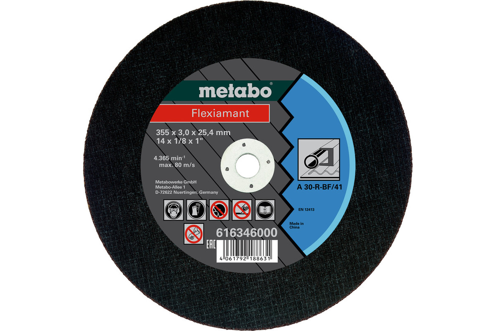 METABO Flexiamant Stahl 355x3,0x25,4 mm - Optimales Zubehör für Leistung und Beständigkeit METABO Flexiamant Stahl 355x3,0x25,4 mm - Optimales Zubehör für Leistung und Beständigkeit