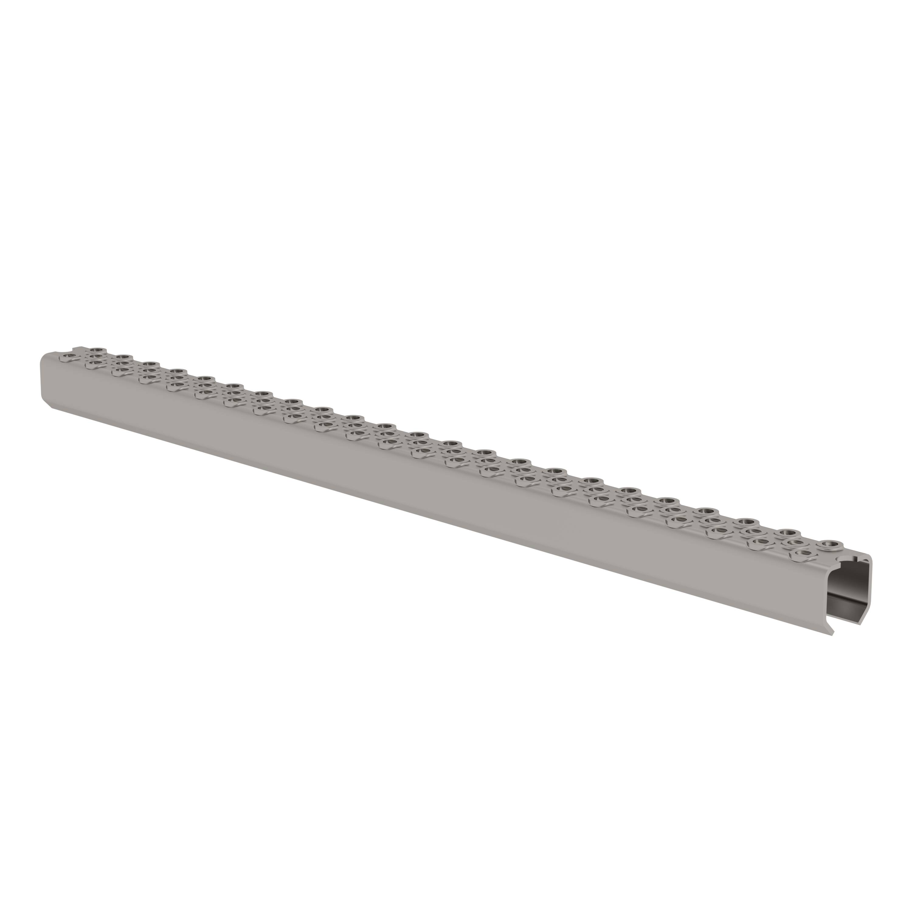 GÜNZBURGER Lochsprosse 470 mm Stahl blank für Treppen und Plattformen GÜNZBURGER Lochsprosse 470 mm Stahl blank für Treppen und Plattformen