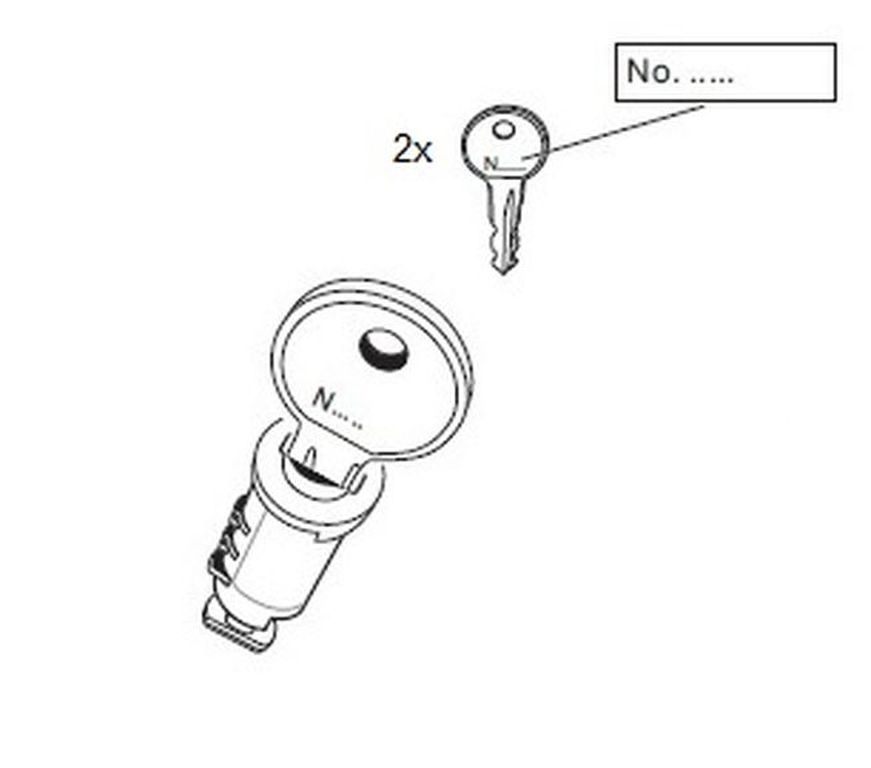 THULE One Key System: 1 Schloss + 2 Schlüssel für alle Thule-Produkte THULE One Key System: 1 Schloss + 2 Schlüssel für alle Thule-Produkte