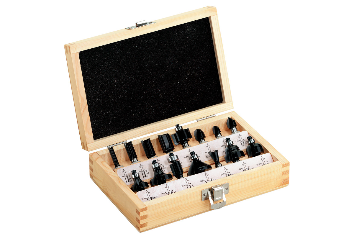 METABO 15-tlg. Fräsersortiment SP - 6mm & 10mm Nutfräser Set METABO 15-tlg. Fräsersortiment SP - 6mm & 10mm Nutfräser Set