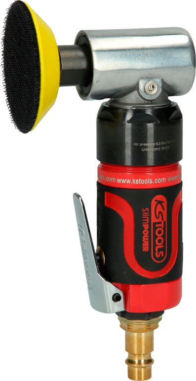 KS Tools Druckluft-Schleifmaschine, 6,3 bar, leichtgewichtig, abgewinkelt, inklusive Schleifteller KS Tools Druckluft-Schleifmaschine, 6,3 bar, leichtgewichtig, abgewinkelt, inklusive Schleifteller