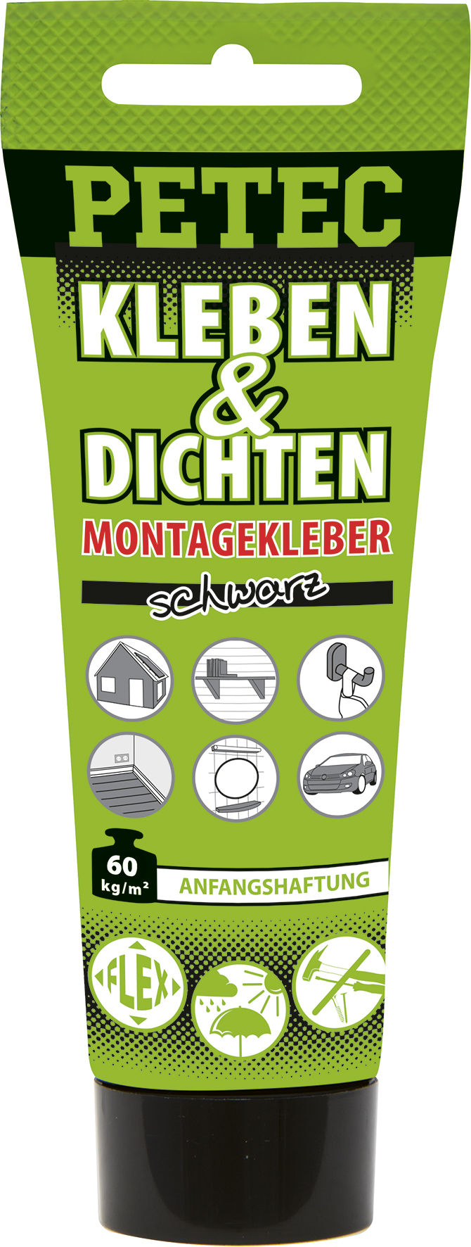 Ecoline 80 UV-beständiges Kleben & Dichten, überlackierbar, elastisch, 80 ml Tube