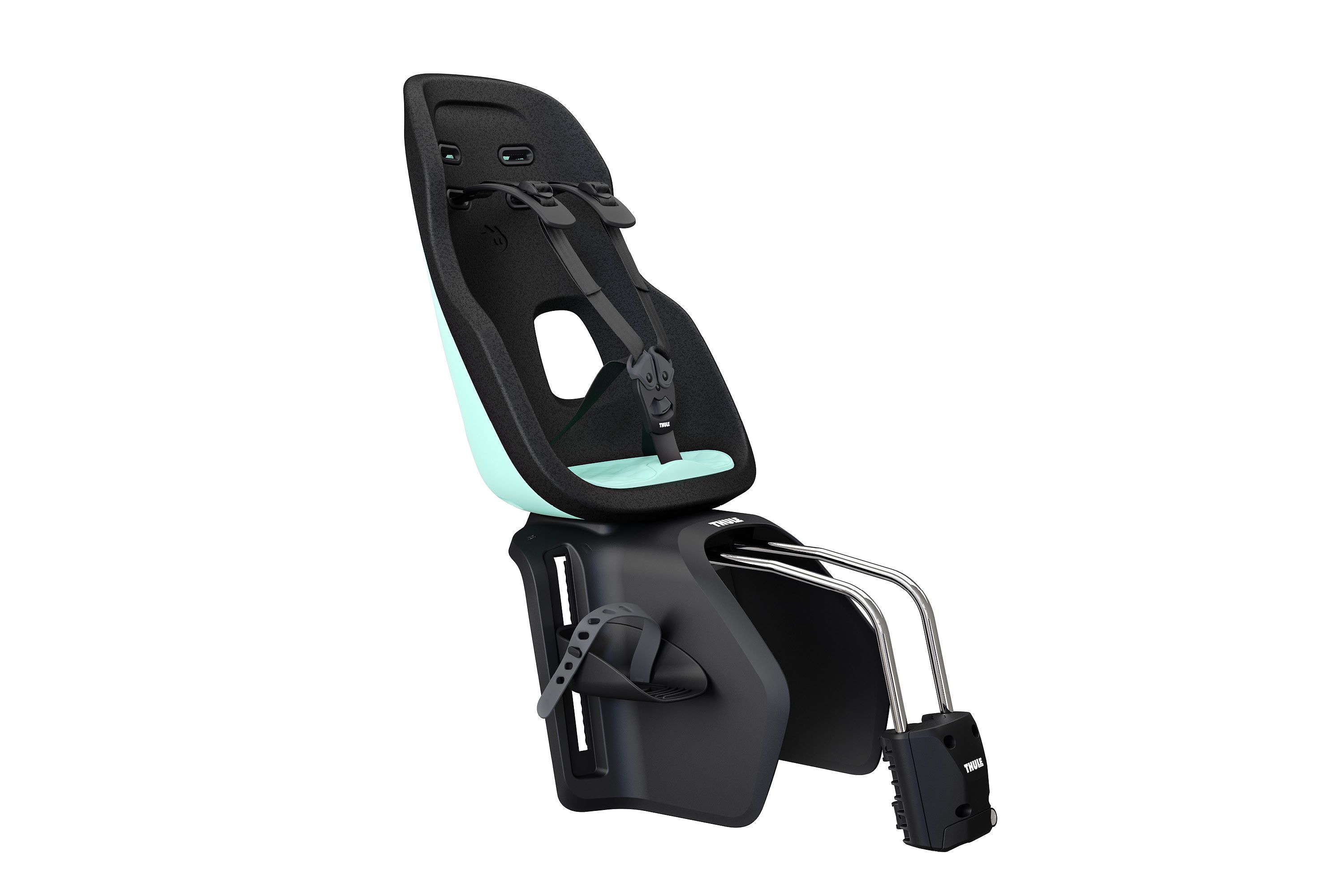 THULE Yepp Nexxt 2 Maxi - Sicherer und stylischer Fahrradkindersitz für den Alltag in Mint Grün