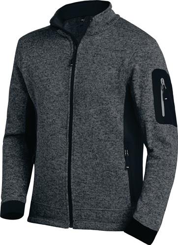 FHB Strickfleecejacke L anthrazit/schwarz – warm, stilvoll, funktional FHB Strickfleecejacke L anthrazit/schwarz – warm, stilvoll, funktional