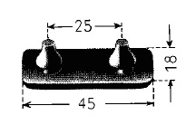 HAPPICH Haubenauflage 45x18x13,5 cm EPDM 50Sh Werkstatt Zubehör HAPPICH Haubenauflage 45x18x13,5 cm EPDM 50Sh Werkstatt Zubehör