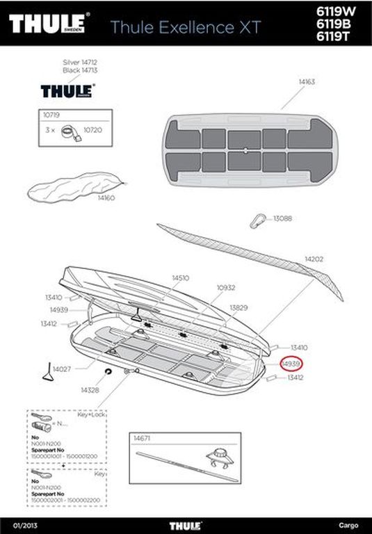 Thule ML 120 Green Lid Lifter für Dachbox Excellence XT Thule ML 120 Green Lid Lifter für Dachbox Excellence XT