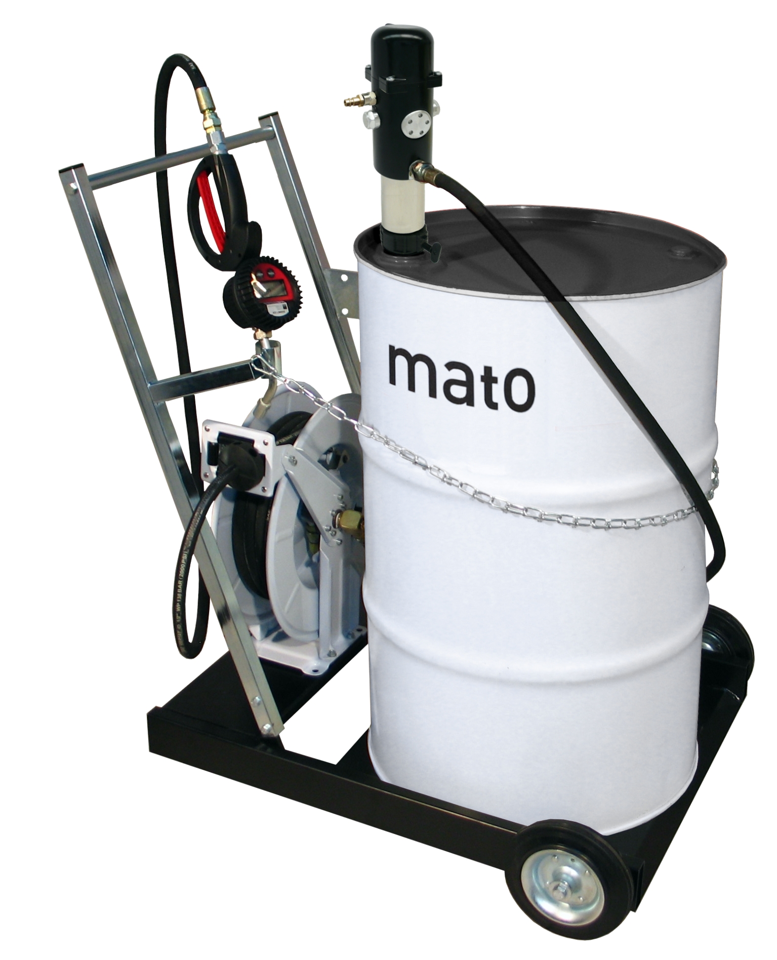 Mobile Druckluft-Ölpumpe 3:1 von MATO für Werkstätten Mobile Druckluft-Ölpumpe 3:1 von MATO für Werkstätten