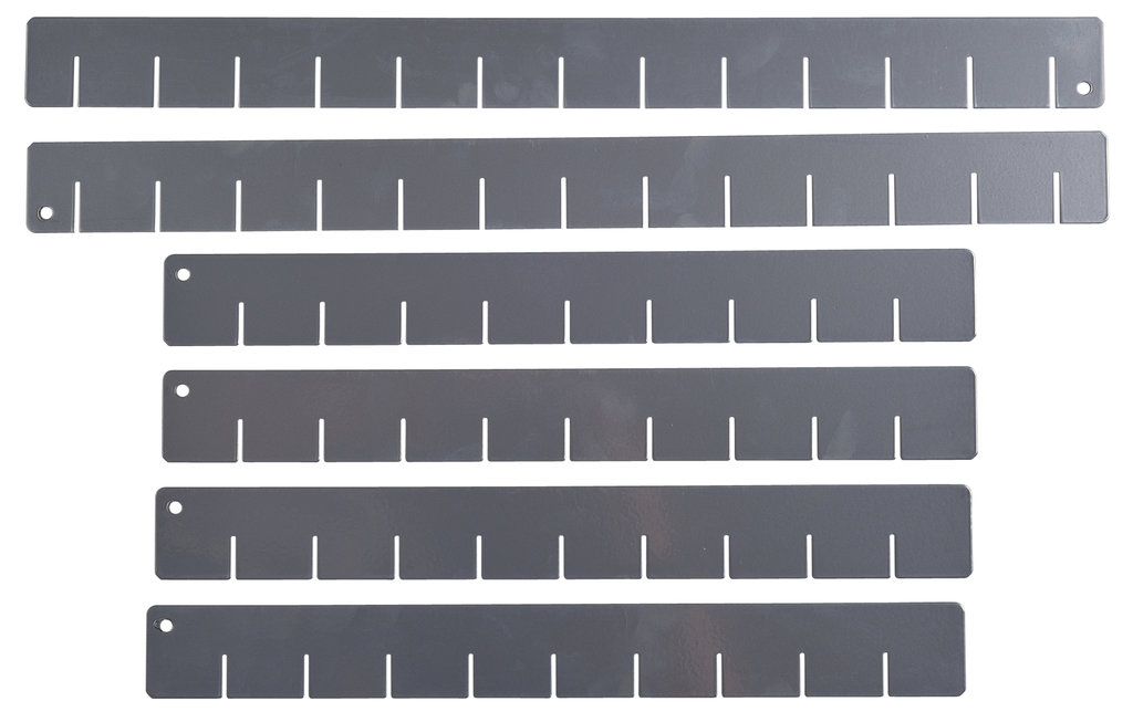 SW-STAHL Schubladenteiler 50L, 6-teiliges Set, ideal für Werkstattwagen 07050L - Zubehör SW-STAHL Schubladenteiler 50L, 6-teiliges Set, ideal für Werkstattwagen 07050L - Zubehör