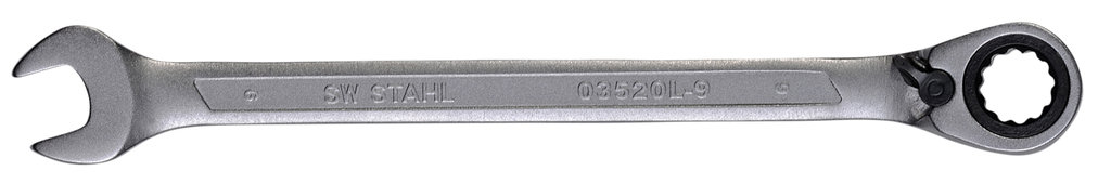 SW-STAHL Gabelringratschenschlüssel isoliert, Chrom-Vanadium, Feinverzahnt mit 72 Zähnen