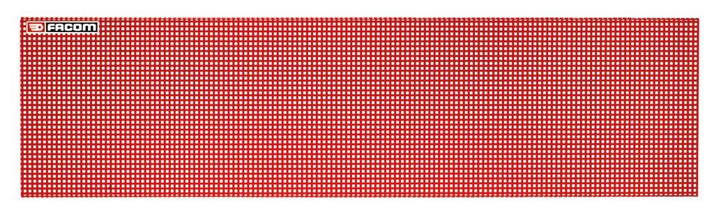 FACOM Lochtafel - 1665x444mm | Rotes Werkzeug Ordnungs System für optimale Werkstattorganisation FACOM Lochtafel - 1665x444mm | Rotes Werkzeug Ordnungs System für optimale Werkstattorganisation