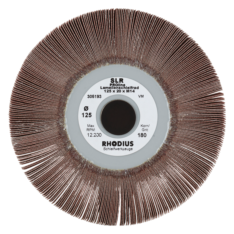 Professioneller RHODIUS SLR 125 Fächerschleifer - Hochqualitativer Schleif- und Polierer 180 M14