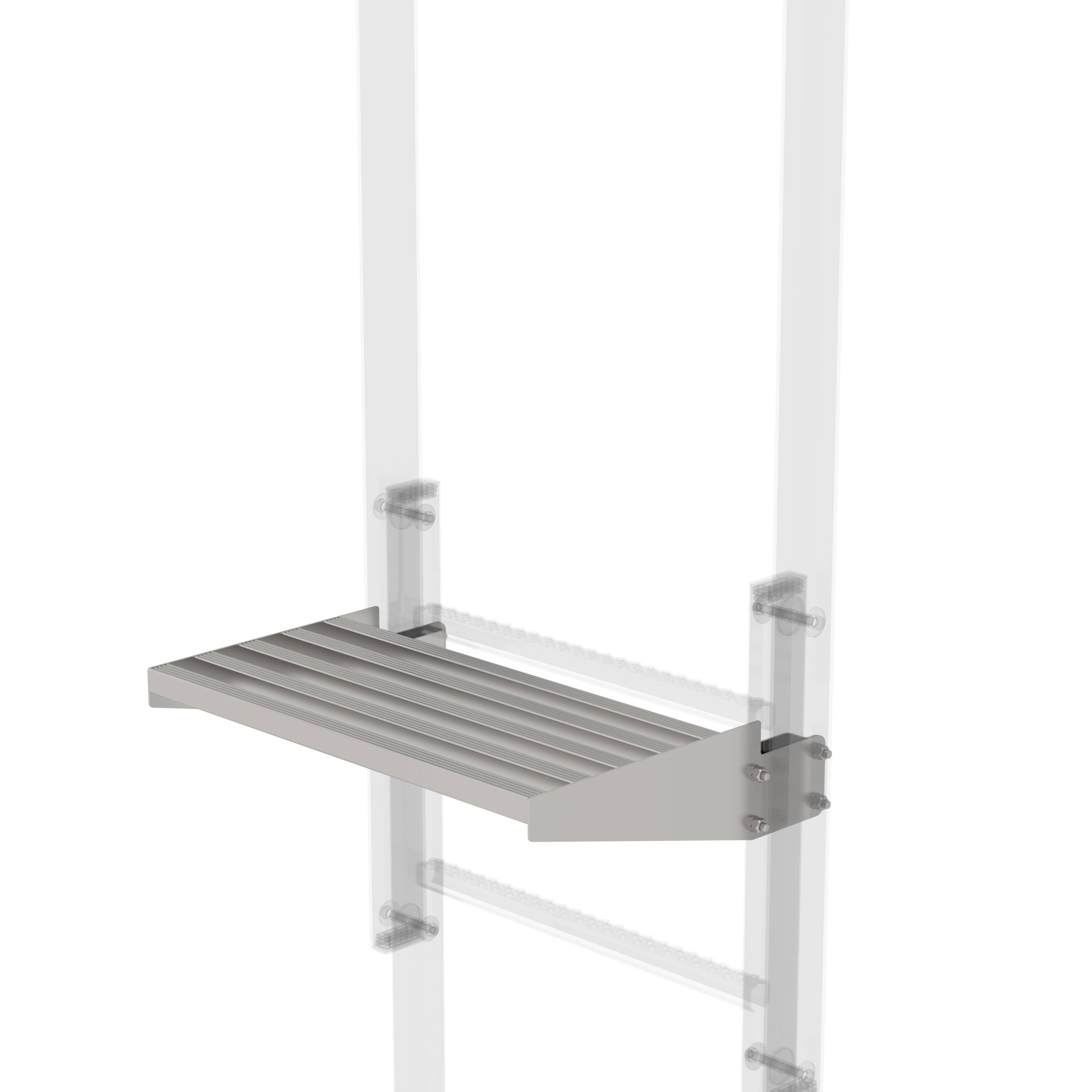 Ausstiegstritt Edelstahl 300mm - GÜNZBURGER STEIGTECHNIK Ausstiegstritt Edelstahl 300mm - GÜNZBURGER STEIGTECHNIK