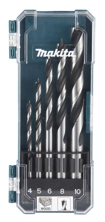 MAKITA Holzbohrer-Set, 4-10mm - Unverzichtbares Werkzeugset für Handwerker und Heimwerker MAKITA Holzbohrer-Set, 4-10mm - Unverzichtbares Werkzeugset für Handwerker und Heimwerker