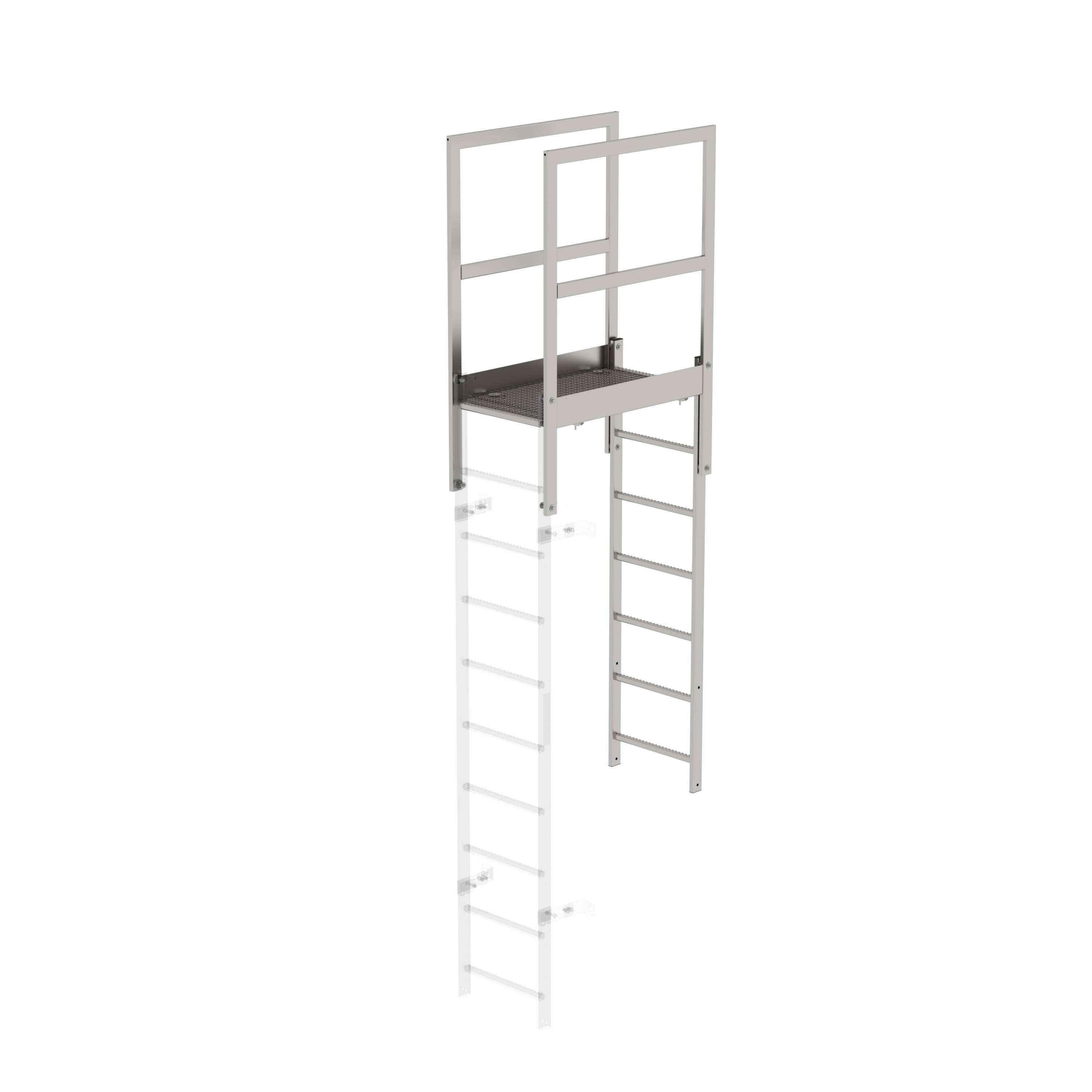 Anpassbarer Attika-Überstieg von GÜNZBURGER – Sonderlängen verfügbar