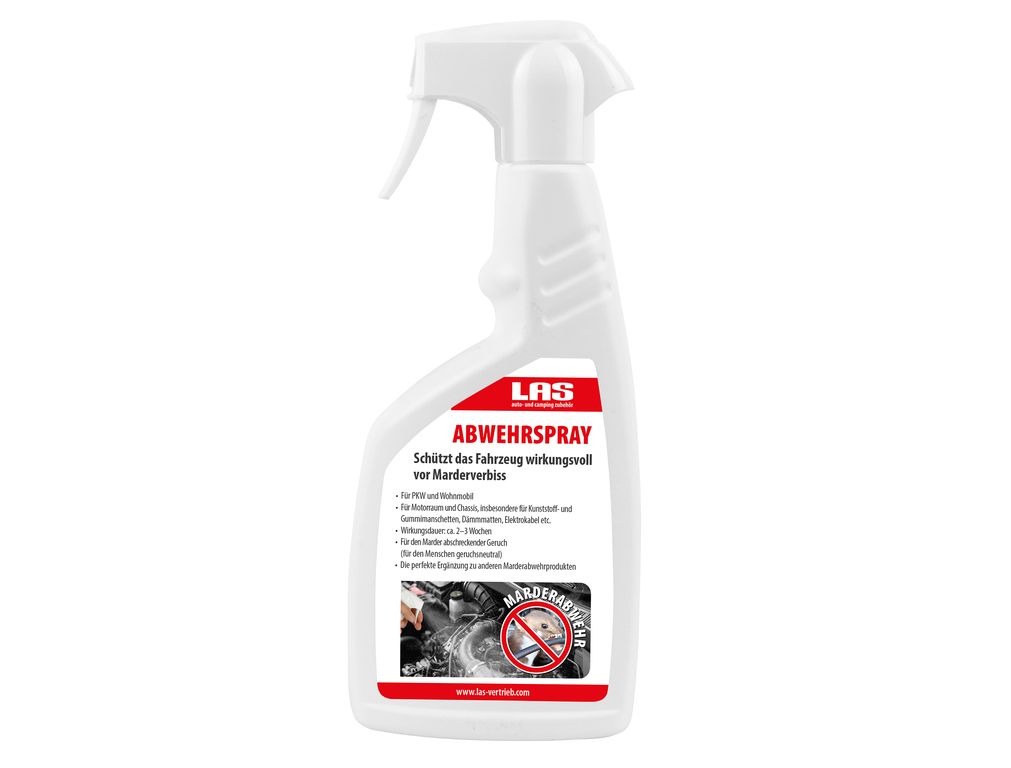 LAS Marder-Abwehrspray 500ml - Effektiver Marderschutz für deinen Motorraum LAS Marder-Abwehrspray 500ml - Effektiver Marderschutz für deinen Motorraum