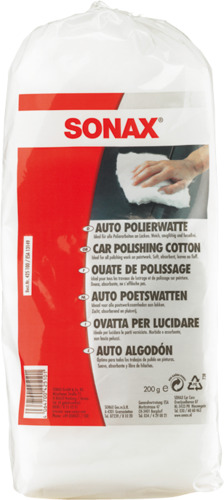 SONAX AutoPolierWatte 200g - Premium Autopflegezubehör SONAX AutoPolierWatte 200g - Premium Autopflegezubehör