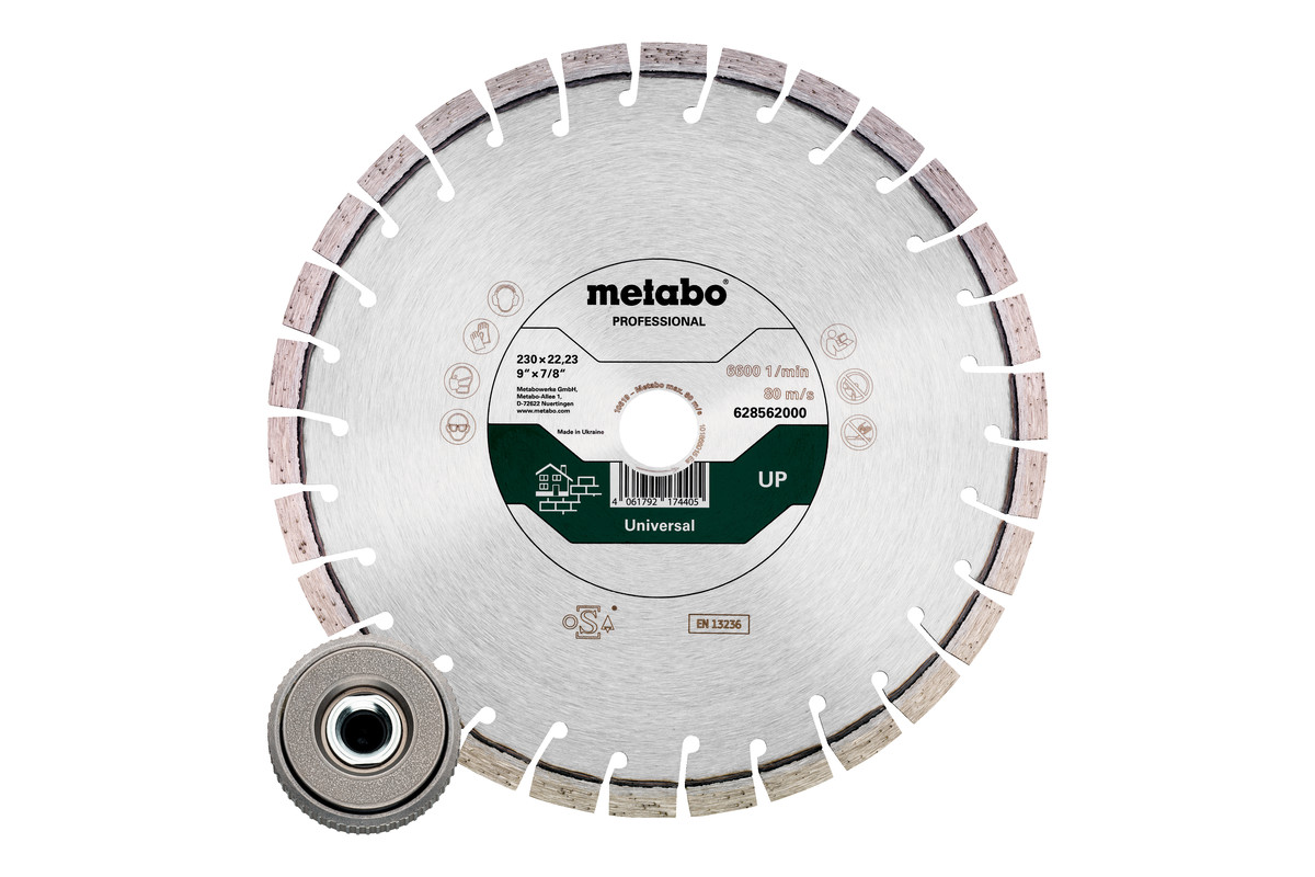 Metabo Diamantscheiben-Set Dia-TS 230mm aus hochwertigem Zubehör - optimiert für Universal-Performan Metabo Diamantscheiben-Set Dia-TS 230mm aus hochwertigem Zubehör - optimiert für Universal-Performan