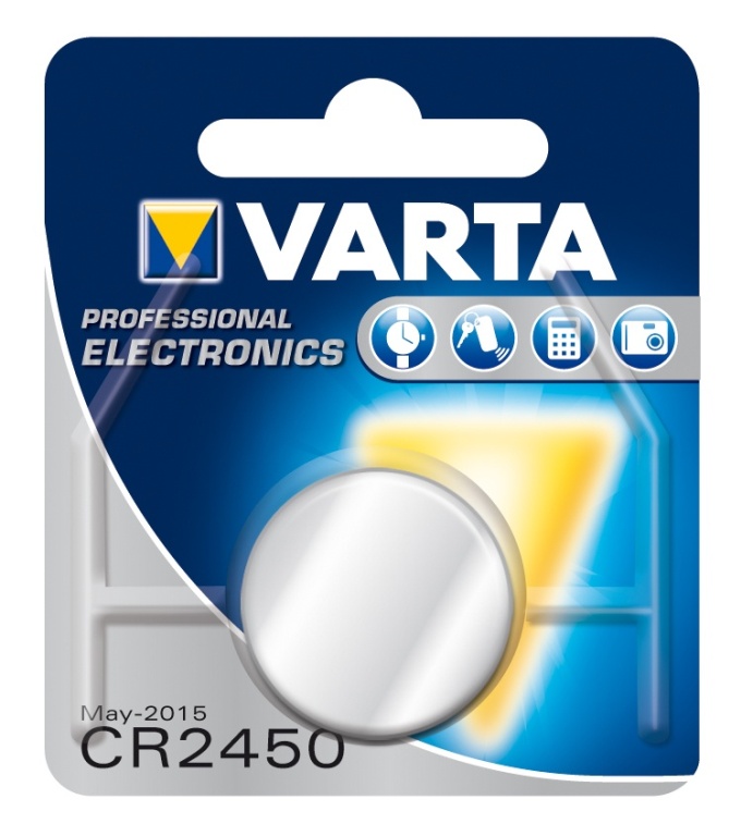 VARTA Lithium Knopfzelle CR2450 - 1er Blister, Langanhaltende Energie für Kleingeräte VARTA Lithium Knopfzelle CR2450 - 1er Blister, Langanhaltende Energie für Kleingeräte