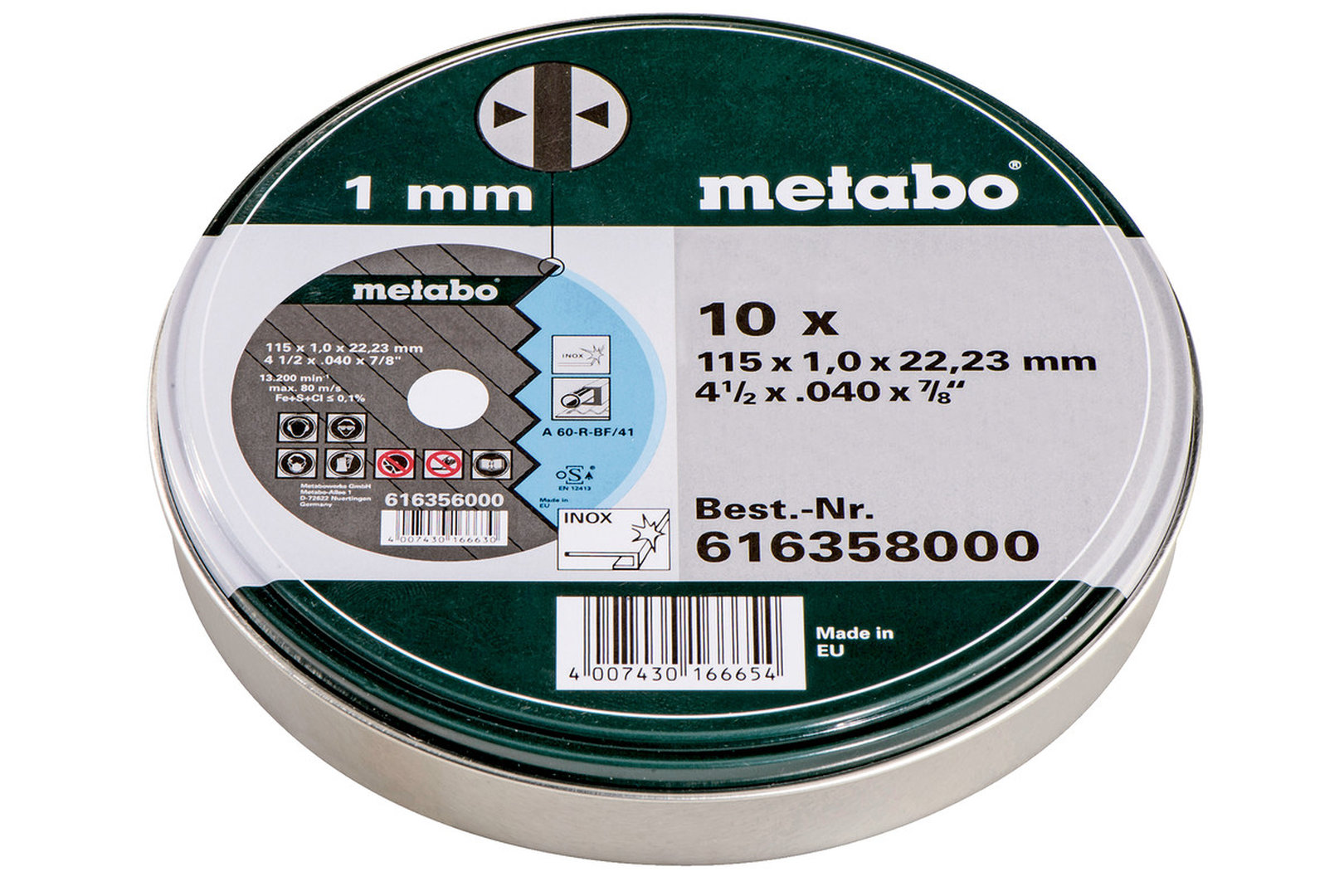 Metabo Trennscheiben-Set 115mm für Metall und Holz Metabo Trennscheiben-Set 115mm für Metall und Holz