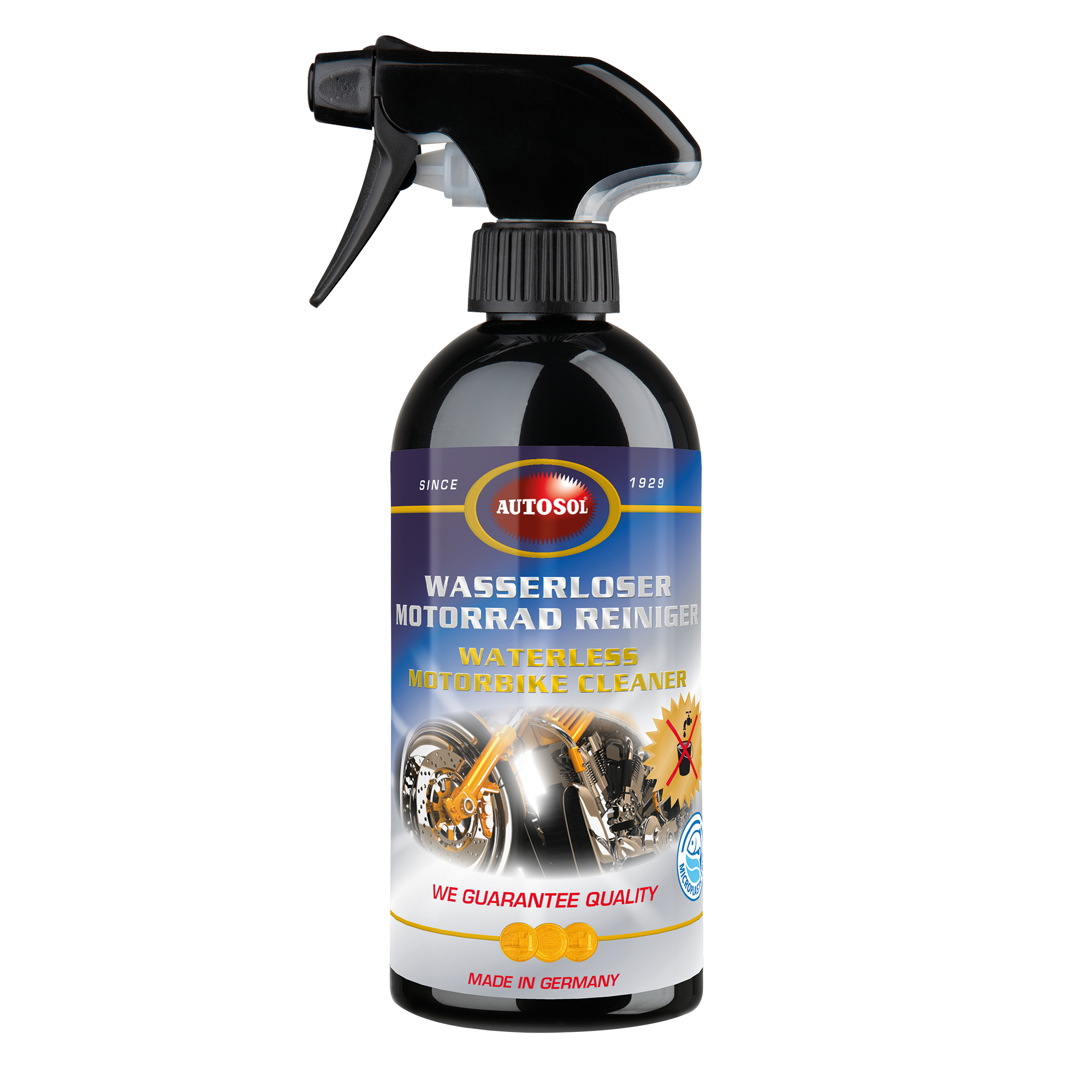 Autosol 500ml Sprühflasche - Wasserloser Motorrad Reiniger für Lack, Kunstleder, (Acryl-)Glas und Me Autosol 500ml Sprühflasche - Wasserloser Motorrad Reiniger für Lack, Kunstleder, (Acryl-)Glas und Me