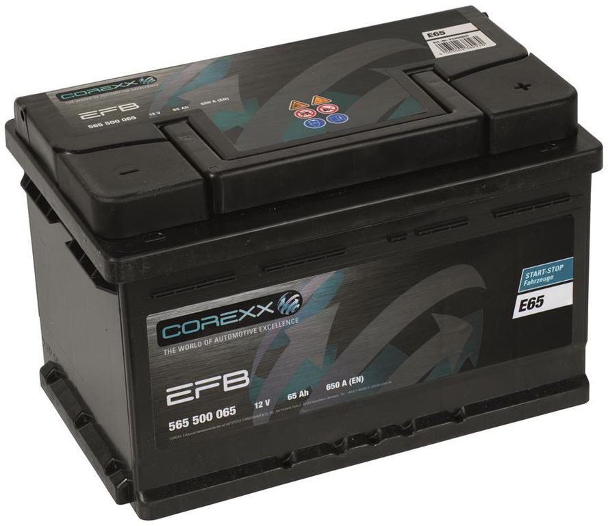 Corexx COREXX EFB E65 Autobatterie 65AH 12V – Zuverlässige Power für dein ...