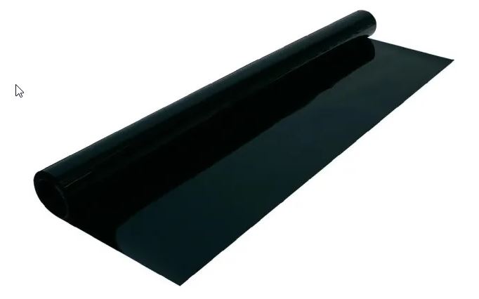 Tönungsfolie Tiefschwarz 76x300cm, UV Schutz, Einbruchschutz