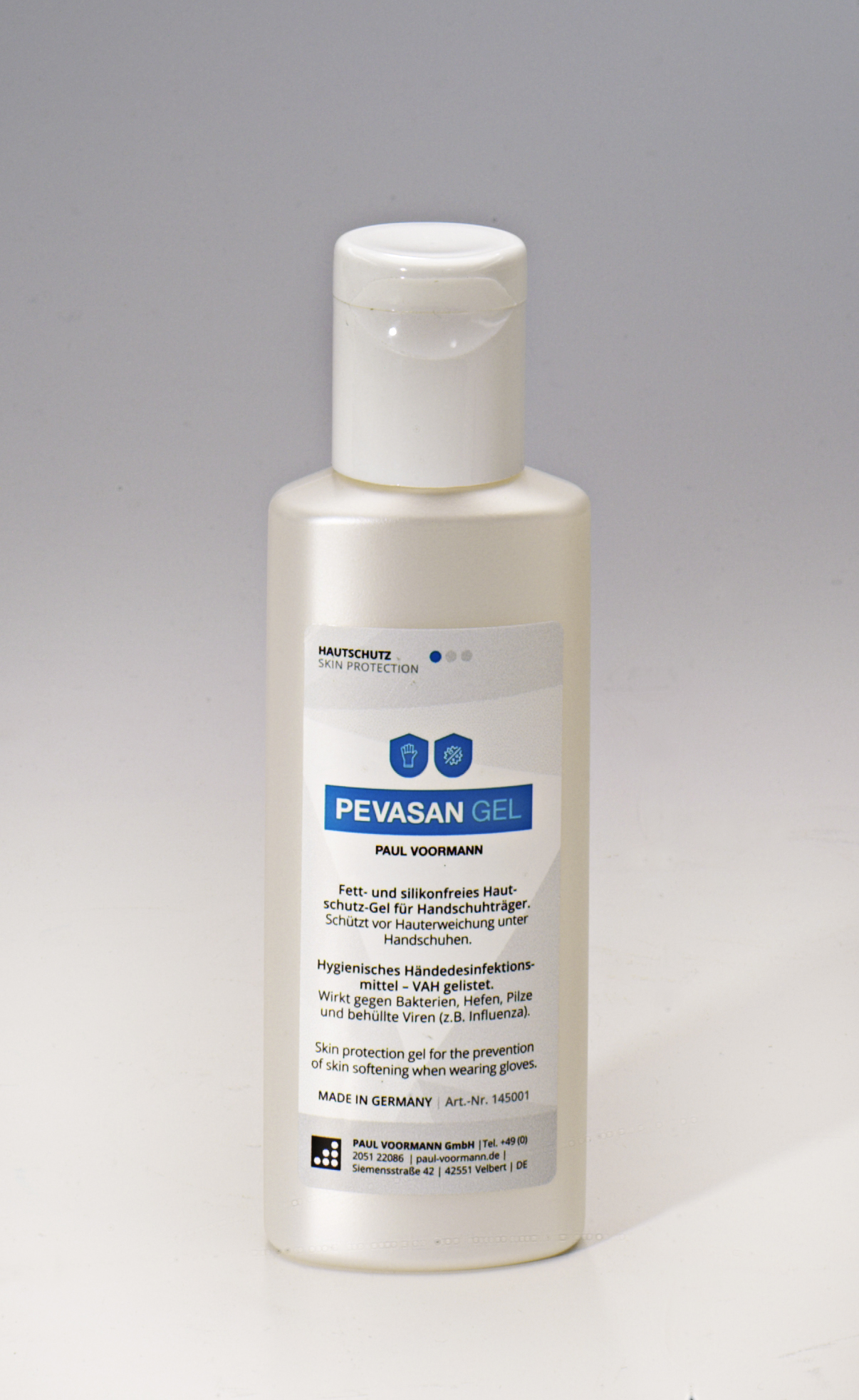Pevasan Gel Flasche - Effektiver Haut- und Handschutz mit HACCP-Bewertung von PAUL VOORMANN Pevasan Gel Flasche - Effektiver Haut- und Handschutz mit HACCP-Bewertung von PAUL VOORMANN