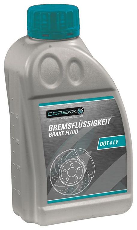 COREXX Bremsflüssigkeit DOT 4 LV - Hochleistungs-Flüssigkeit für optimalen Bremsenbetrieb COREXX Bremsflüssigkeit DOT 4 LV - Hochleistungs-Flüssigkeit für optimalen Bremsenbetrieb