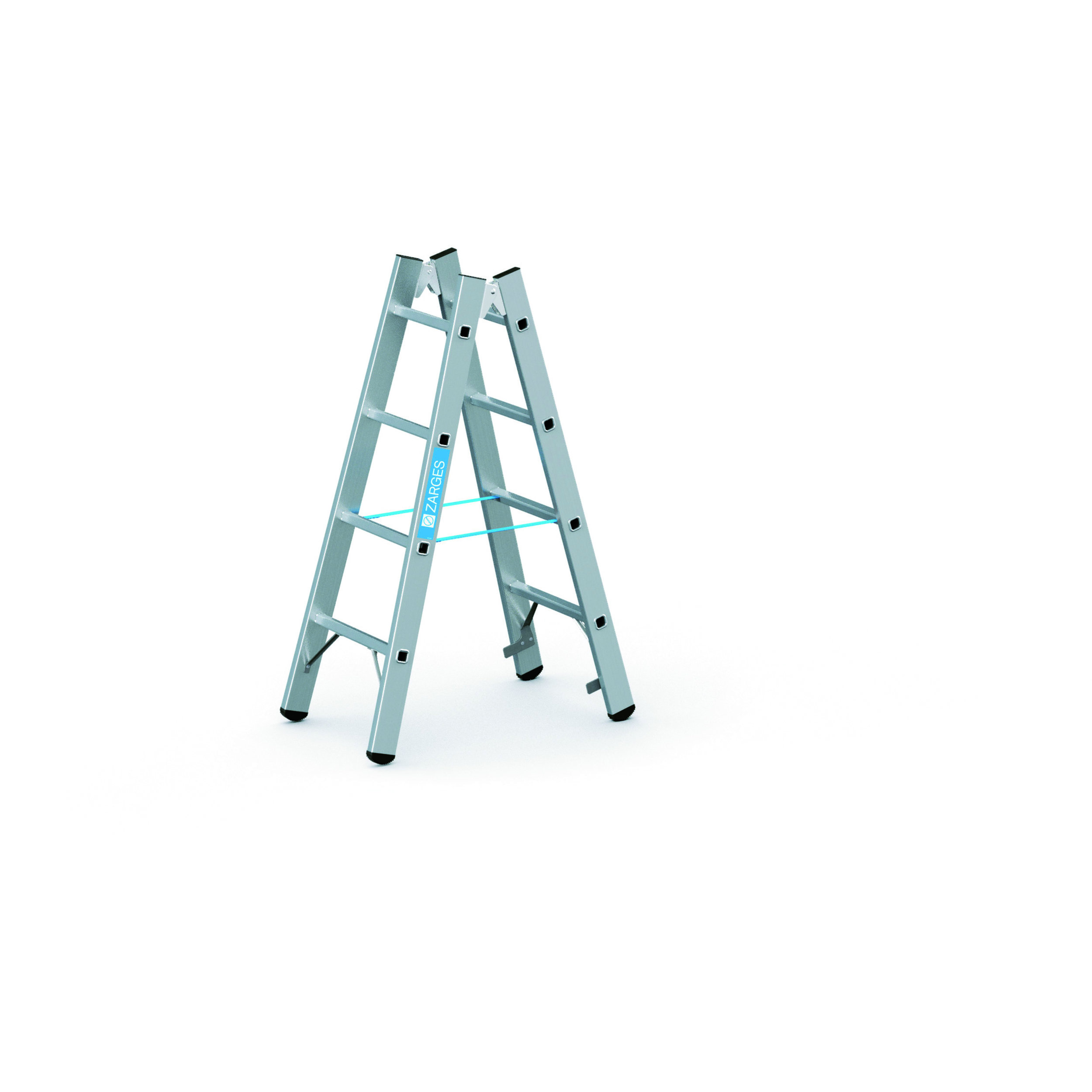 ZARGES LM-Stehleiter 2x4 Sprossen, Arbeitshöhe 2.5m