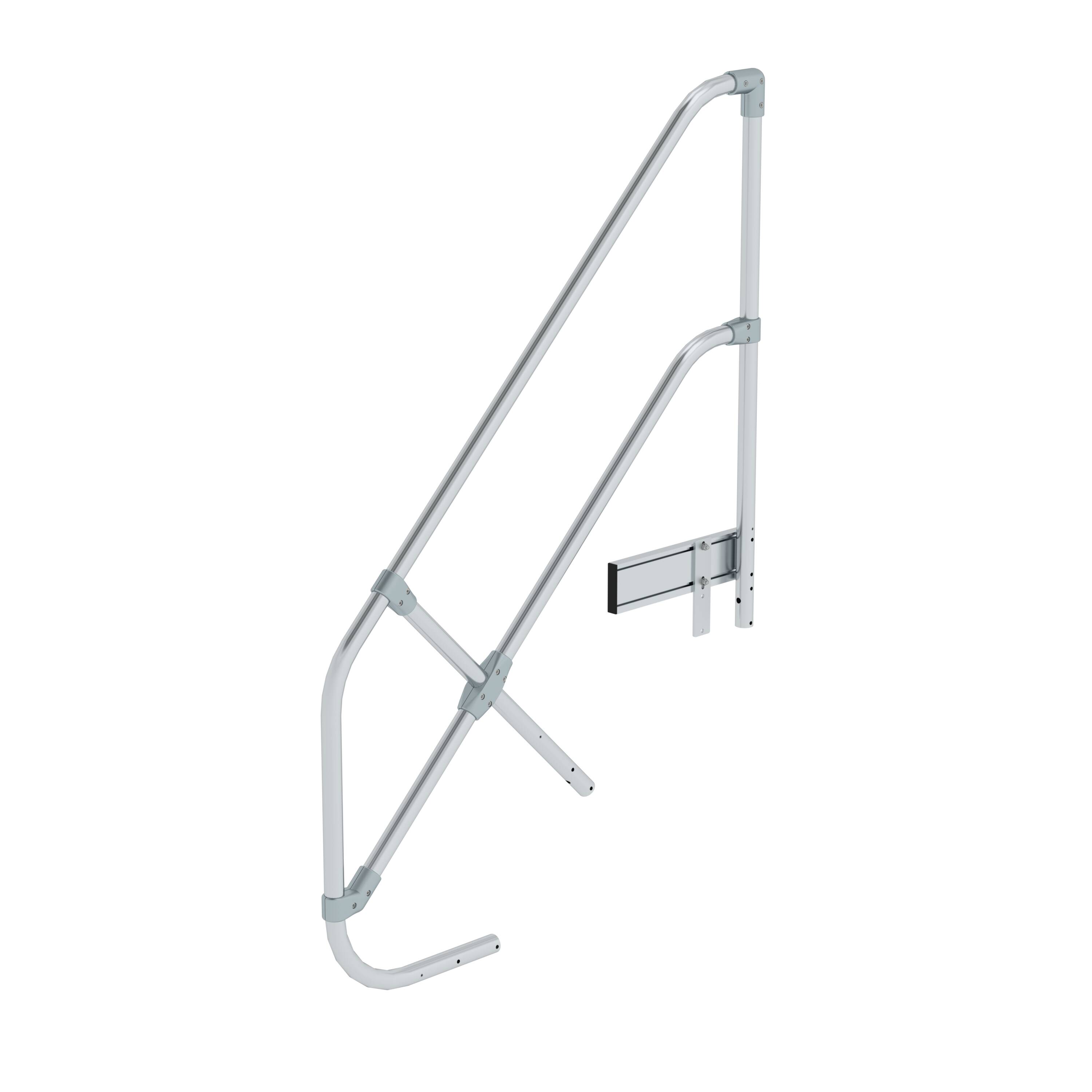 Seitliches Arbeitspodest-Geländer aus Aluminium von GÜNZBURGER STEIGTECHNIK, Einfache Montage Seitliches Arbeitspodest-Geländer aus Aluminium von GÜNZBURGER STEIGTECHNIK, Einfache Montage