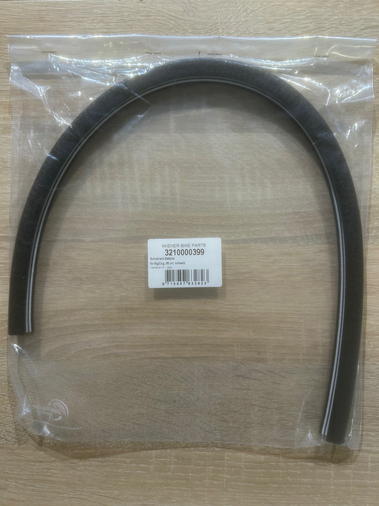 Hundeschutzrand Schwarz 66 cm - Sicherheit fürs Fahrrad