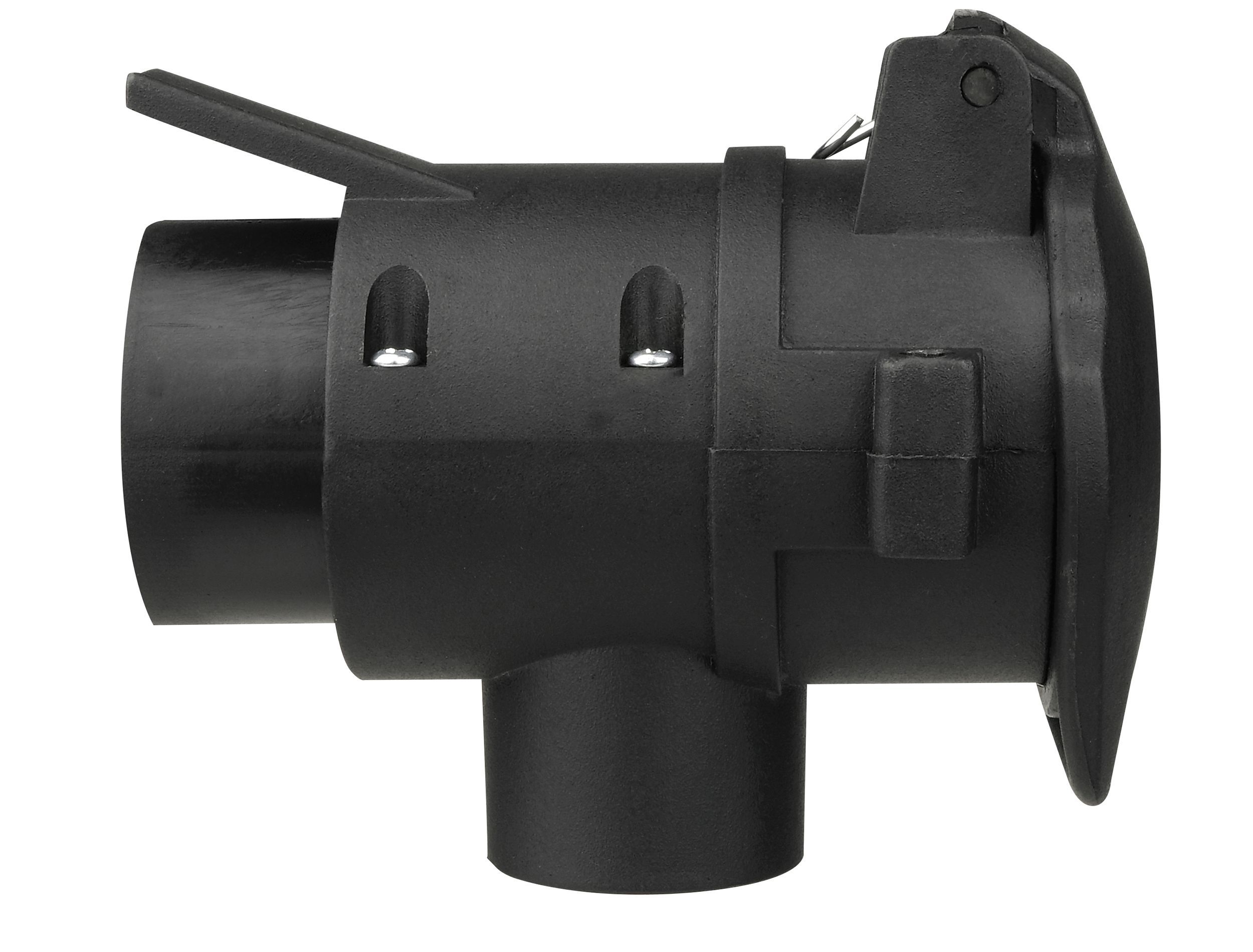 Kurzadapter 12V 7/13-polig von LAS - Drehbarer Anschluss für Fahrzeugdosen Kurzadapter 12V 7/13-polig von LAS - Drehbarer Anschluss für Fahrzeugdosen