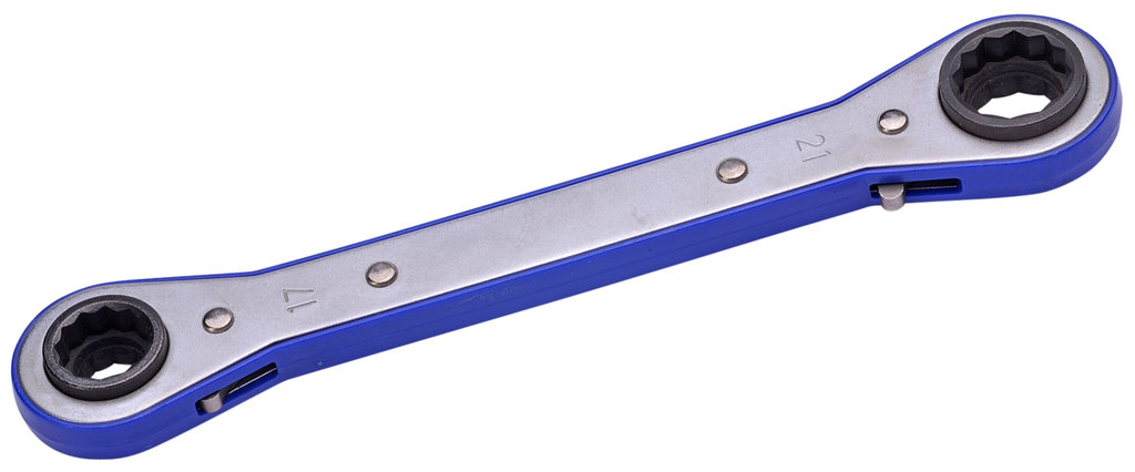 Multifunktionaler Knarren-Ringschlüssel 21 mm von SW-STAHL - Schraubenschlüssel isoliert