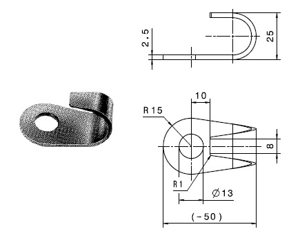 HAPPICH Abweisbügel - Schutz für Schließbolzen, Verzinkter Stahl, 30g