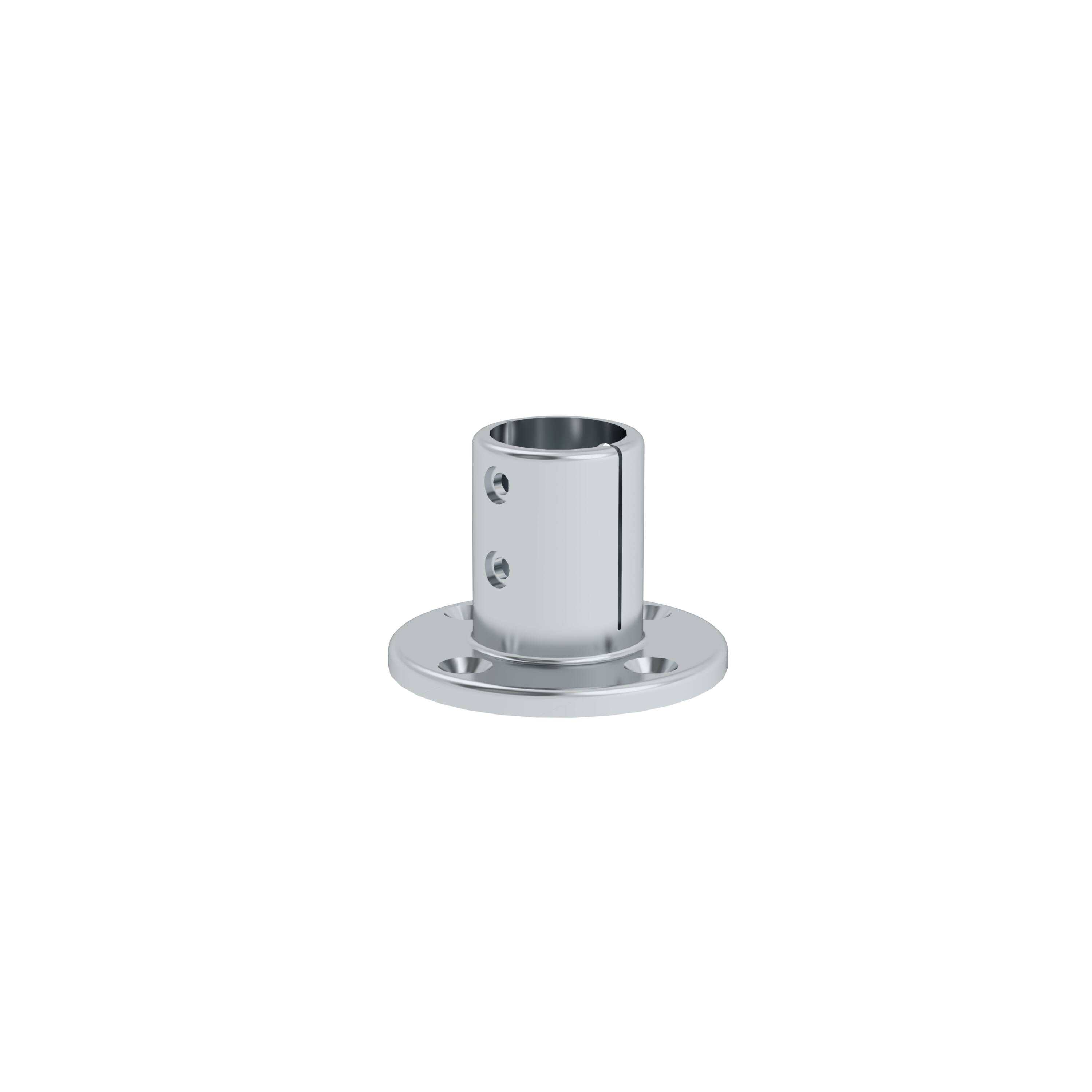 Systemgeländer Bodenlager für 40mm Rohre - GÜNZBURGER STEIGTECHNIK Systemgeländer Bodenlager für 40mm Rohre - GÜNZBURGER STEIGTECHNIK