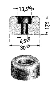 HAPPICH Rundpuffer NR 75 Shore schwarz - Hochqualitativer Gummipuffer für effizienten Kantenschutz HAPPICH Rundpuffer NR 75 Shore schwarz - Hochqualitativer Gummipuffer für effizienten Kantenschutz