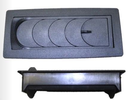 AURORA Small Louver II Schwarz Klemm-Gebläsezubehör AURORA Small Louver II Schwarz Klemm-Gebläsezubehör