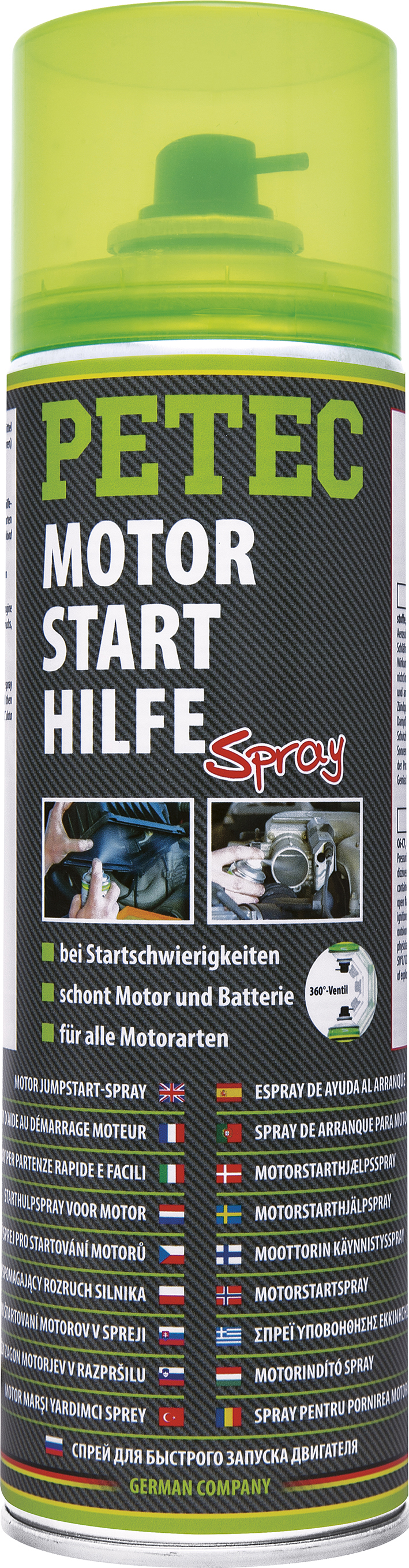 500ml Motorstarthilfe Sprühdose - Silikonfrei, Transparent